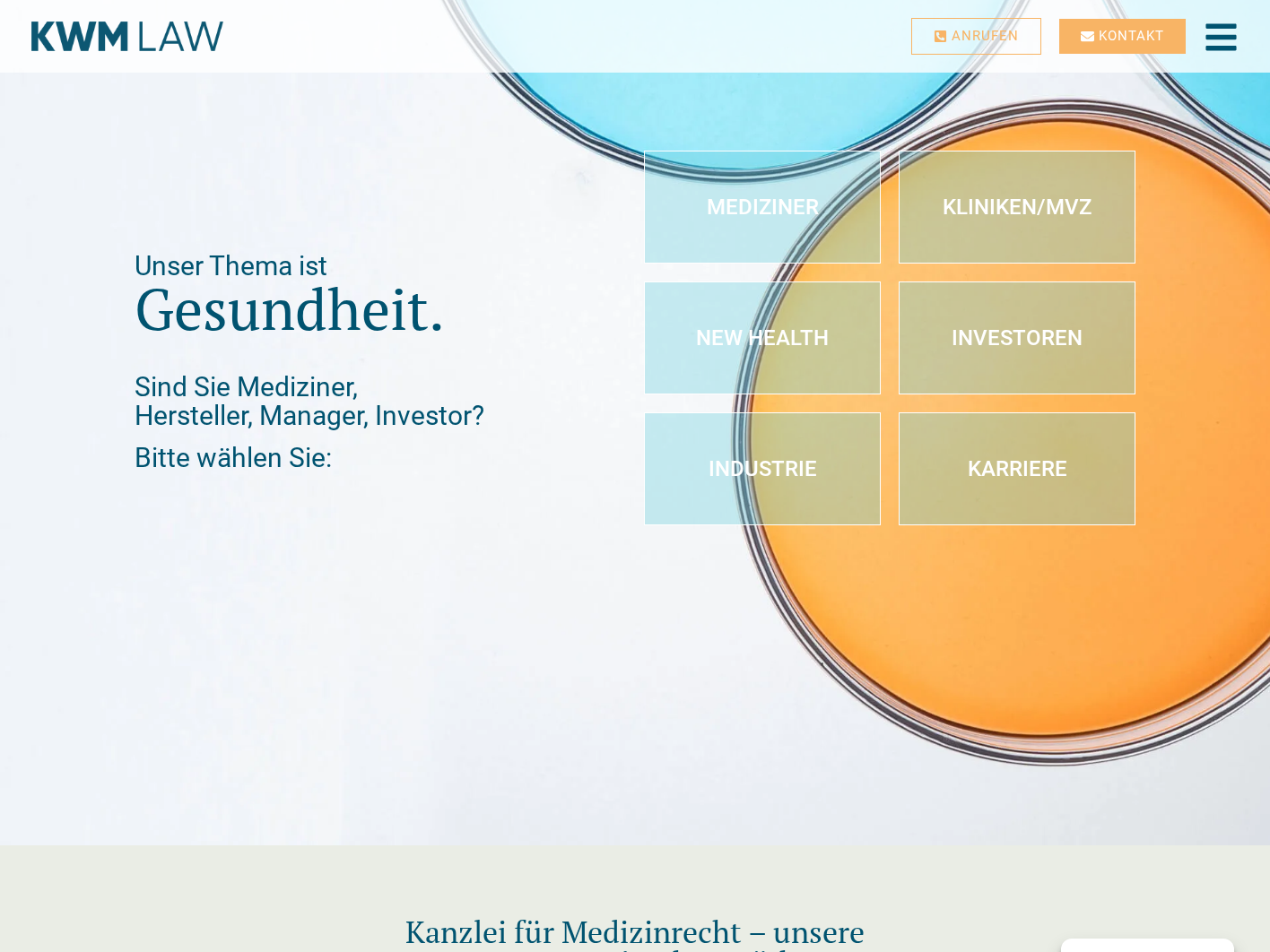 Website-Vorschau KWM LAW