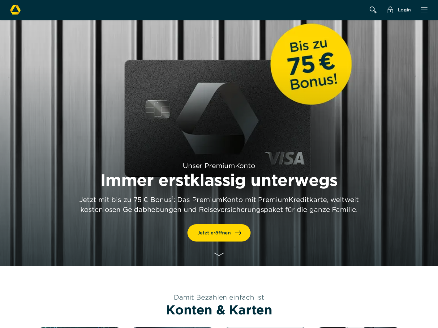 Website-Vorschau Commerzbank